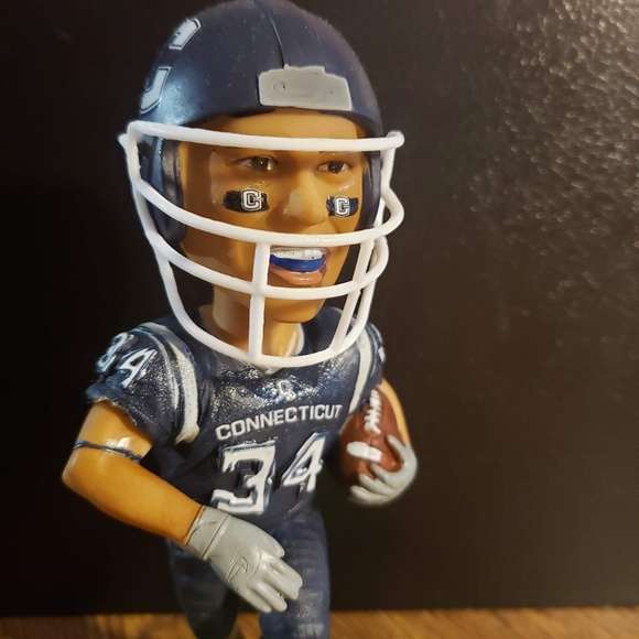 UCONN Huskies Football Bobblehead Donald Brown - Picture 1 of 8